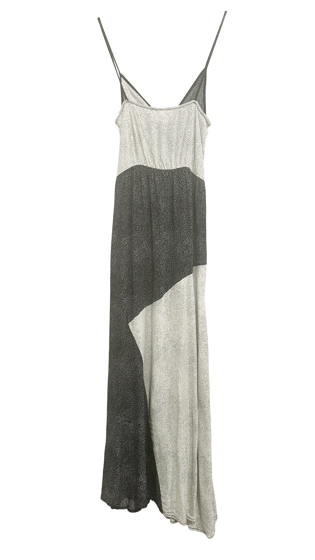Leith Black and White Polka Dot Cut Out Mini Dress - XS