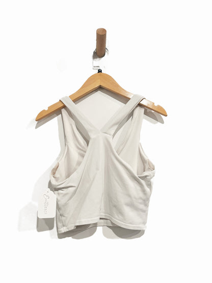 alo Airbrush Real Bra Tank in White - Medium