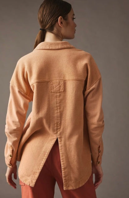 Anthropologie Pilcro Orange Denim Jacket - Medium