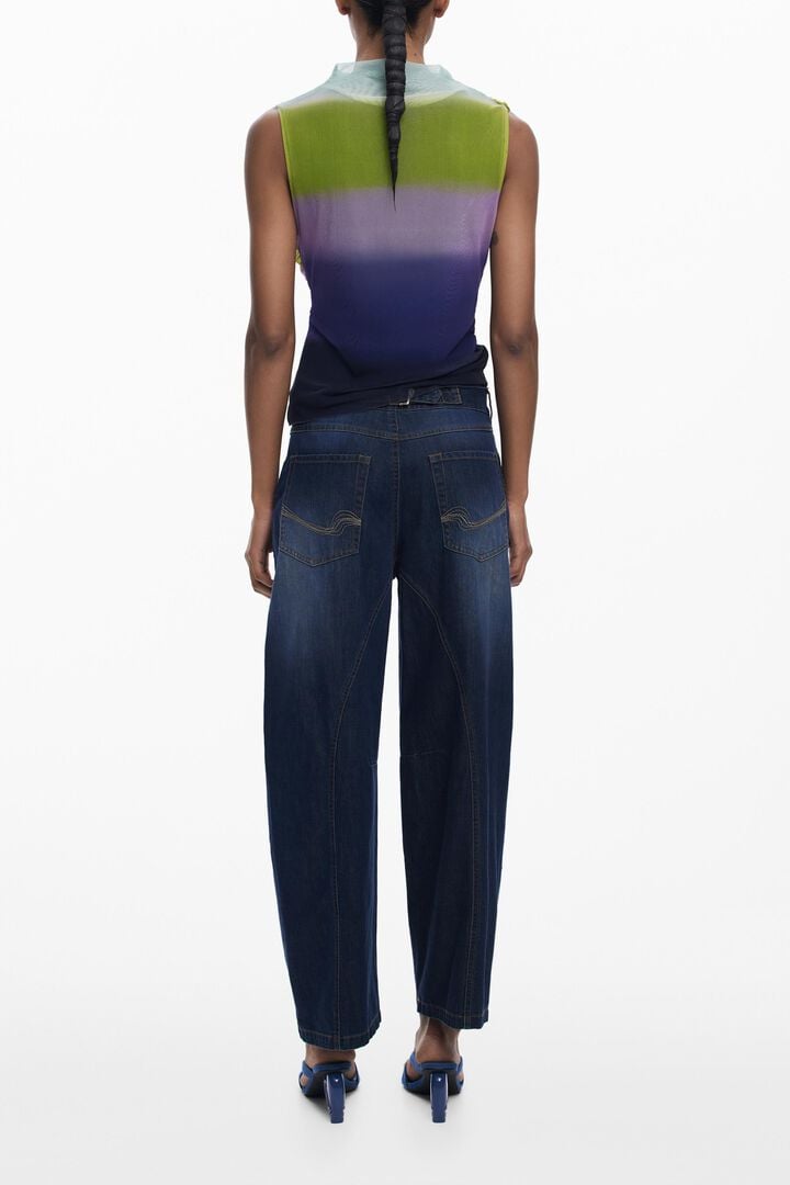 Desigual Gradient Tulle Top - Large