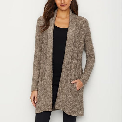 Barefoot Dreams Brown Chenille Cardigan - Medium