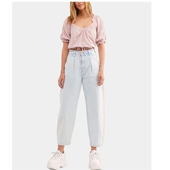 Free People Dorothy Top in Fawn Pink Size Medium