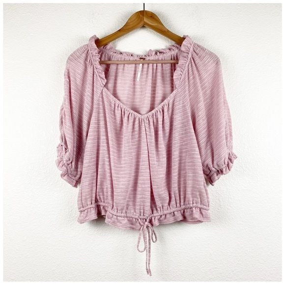 Free People Dorothy Top in Fawn Pink Size Medium