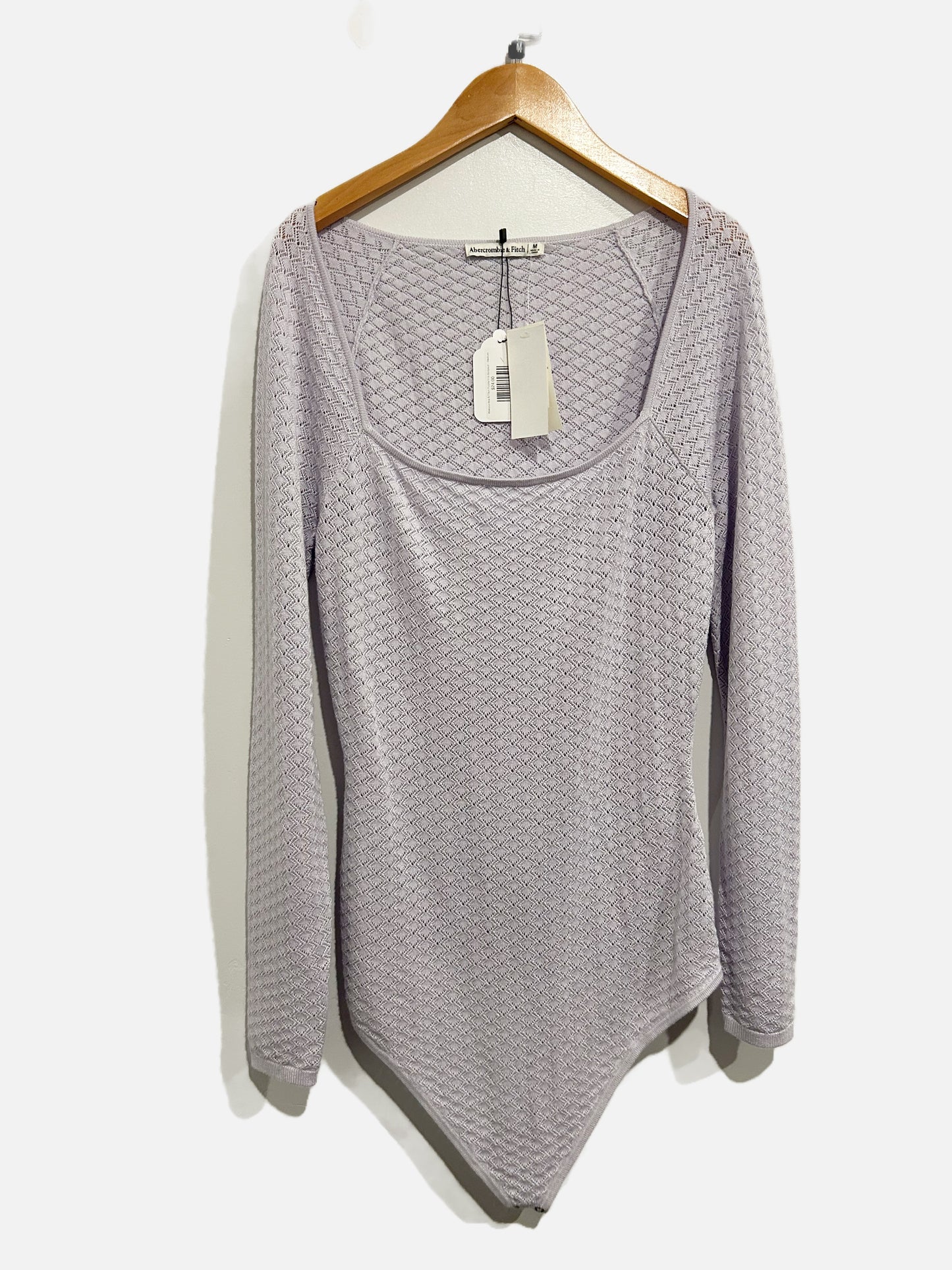 Abercrombie & Fitch Purple Knit Bodysuit - Medium