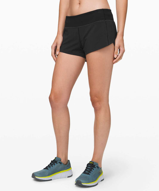 Lululemon Black Speed Up Shorts - 0
