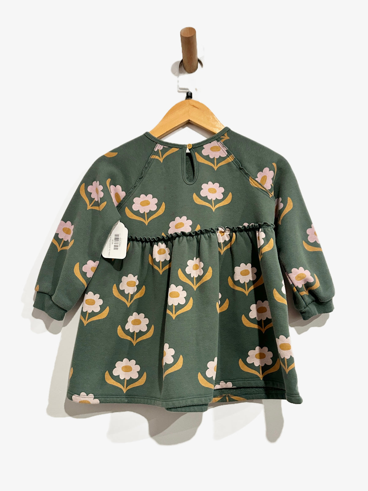 Little Co. Green Floral Dress - 5T