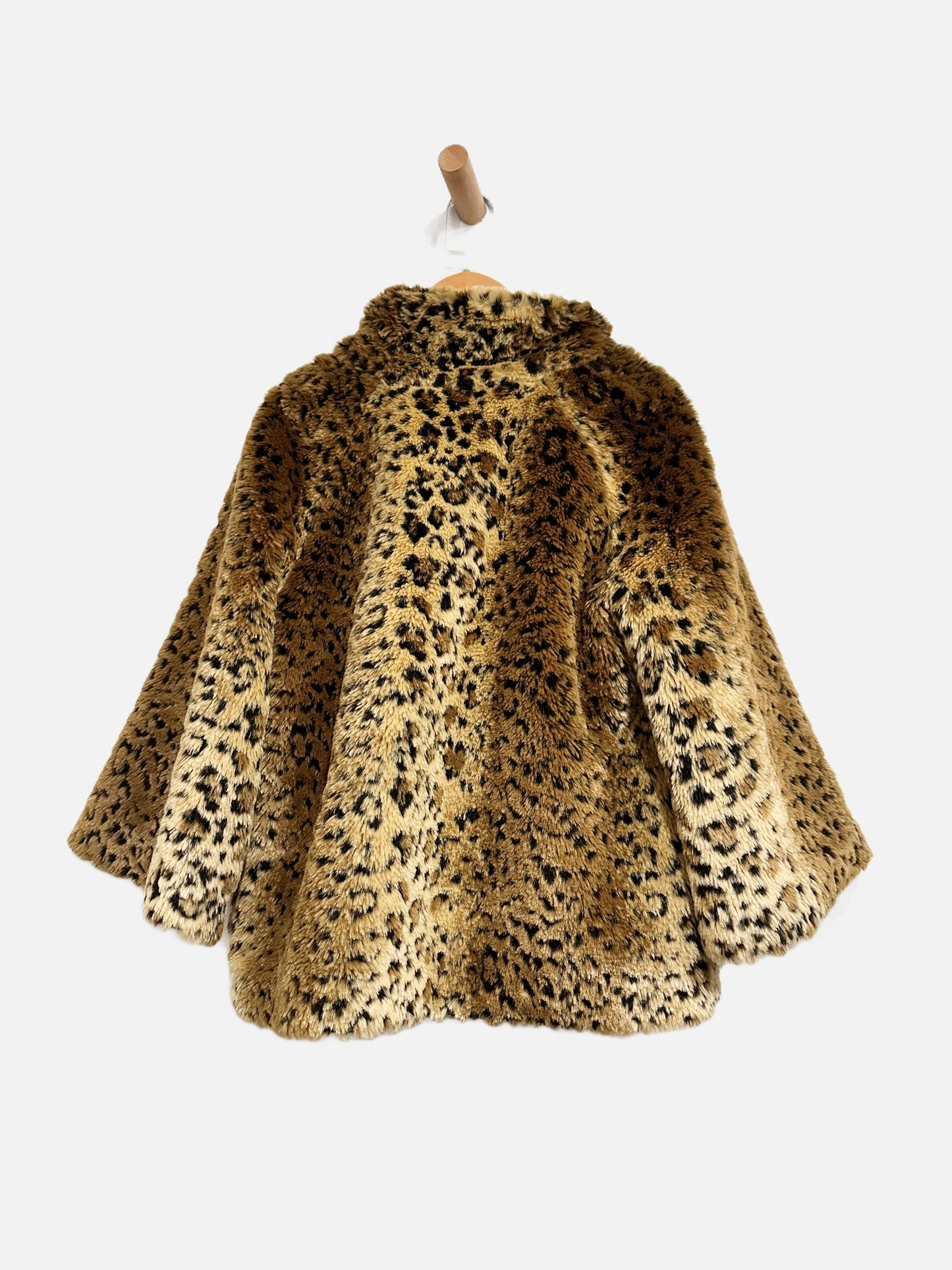 Free People Leopard Faux Fur Coat - Small