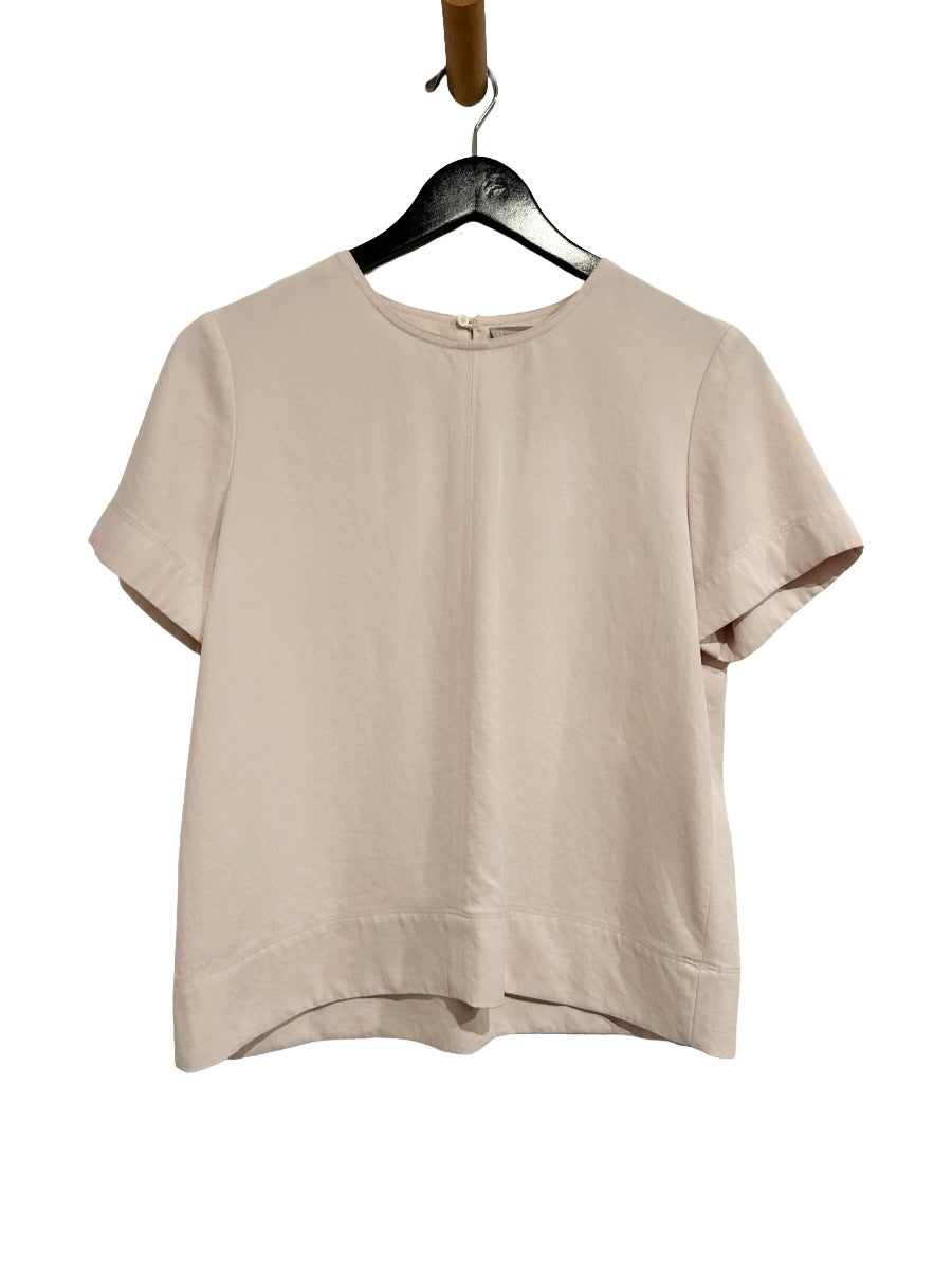 Everlane Drapey T-Shirt Blouse in Light Pink - 0