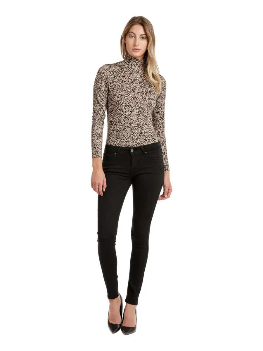 Levi’s Louie Turtleneck Leopard Print Bodysuit - XS