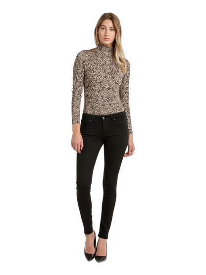 Levi’s Louie Turtleneck Leopard Print Bodysuit - XS