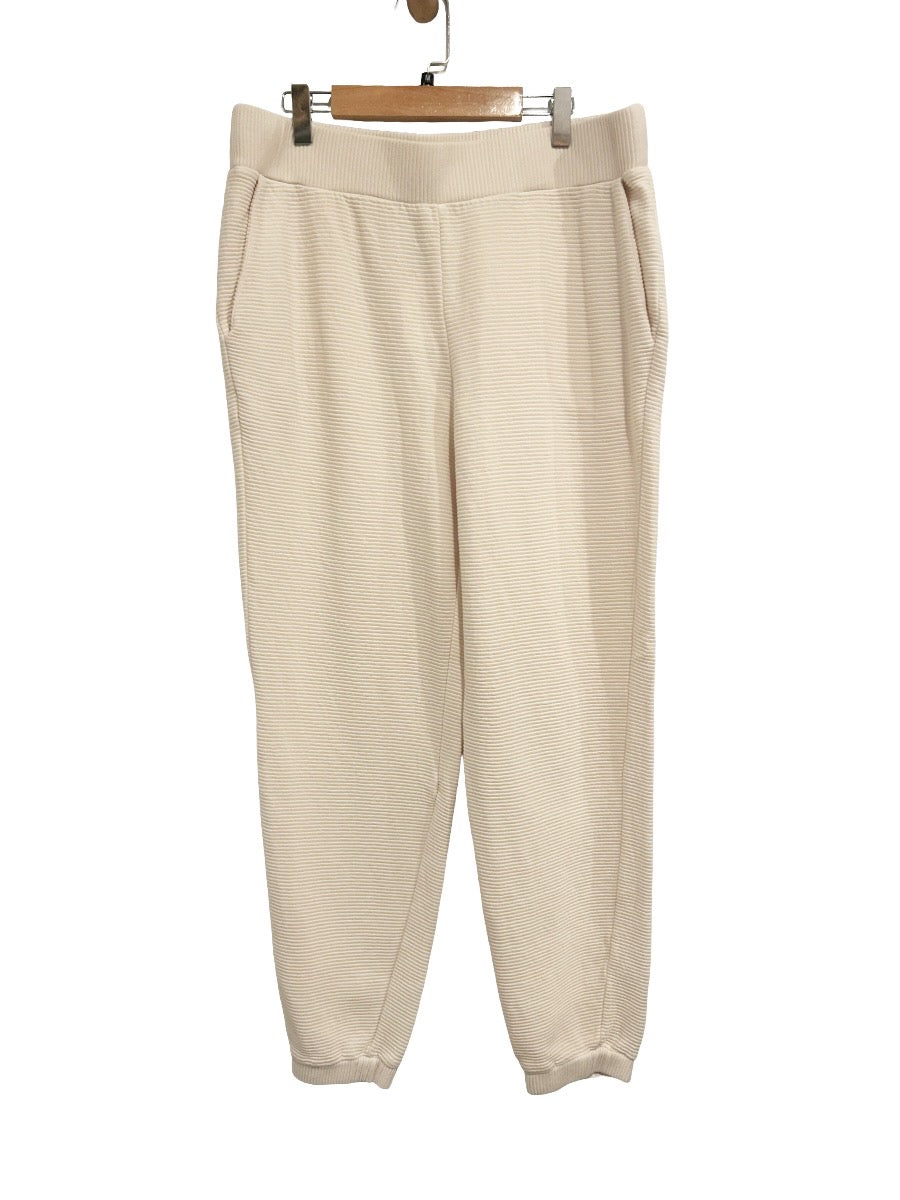 Michael Stars Cream Ribbed Joggers - Medium