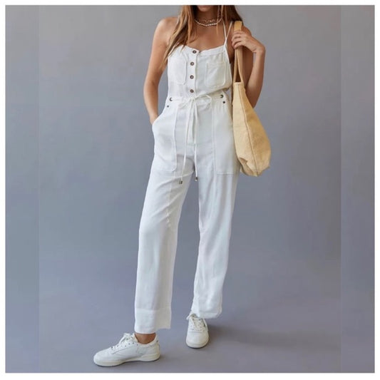 BDG White Jumpsuit - Large
