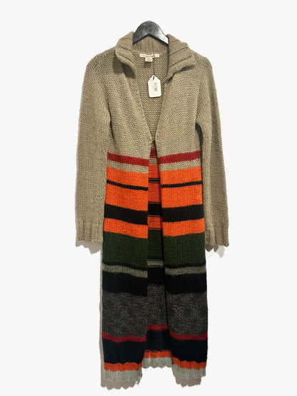 Free People Brown Striped Duster - Medium