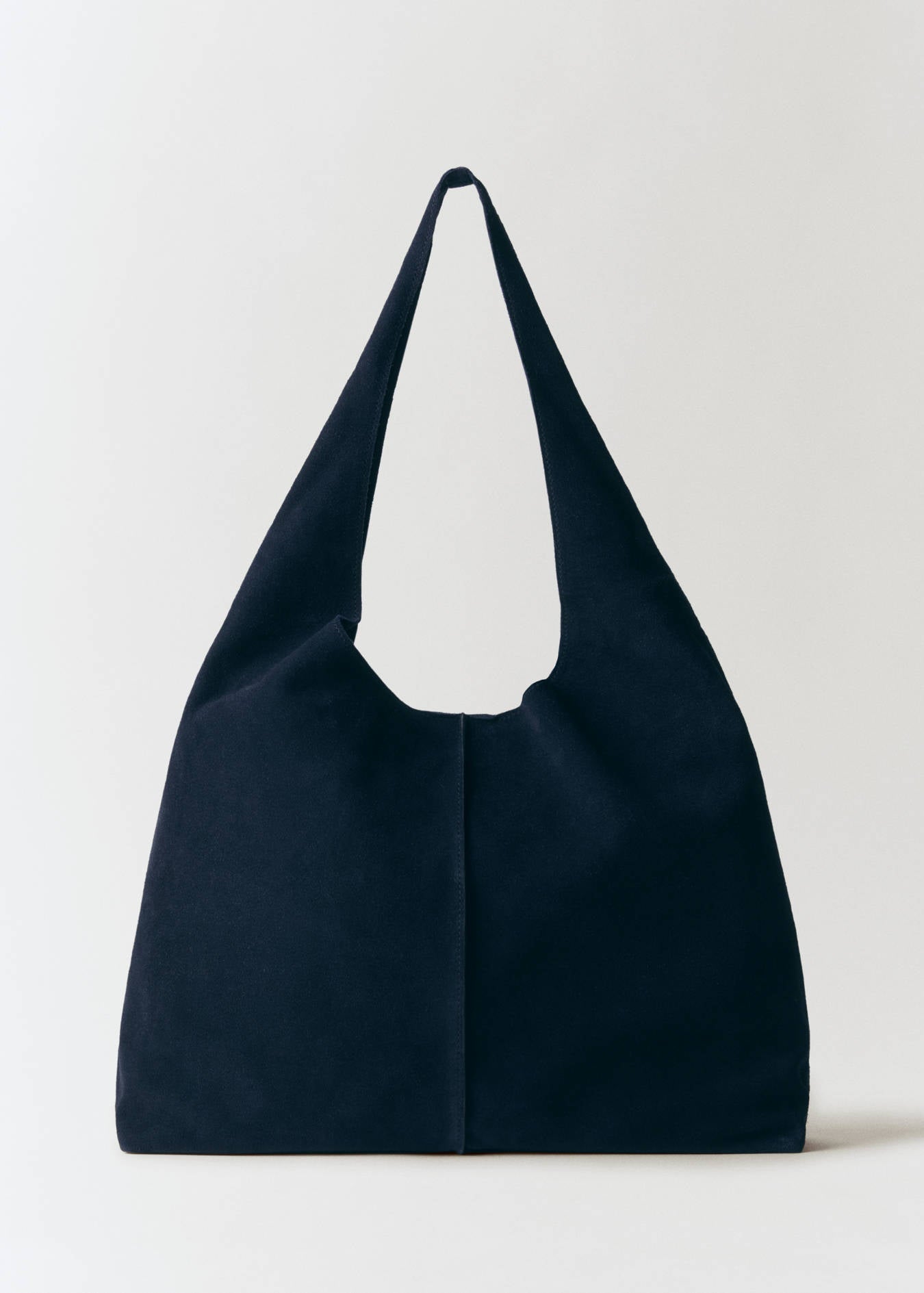NWT MNG Suede Shopper Bag in Dark Navy