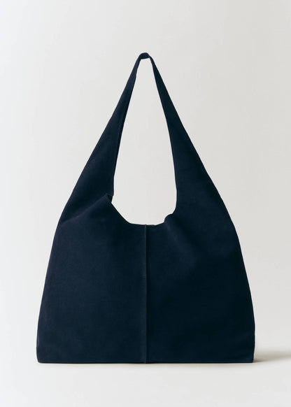 NWT MNG Suede Shopper Bag in Dark Navy