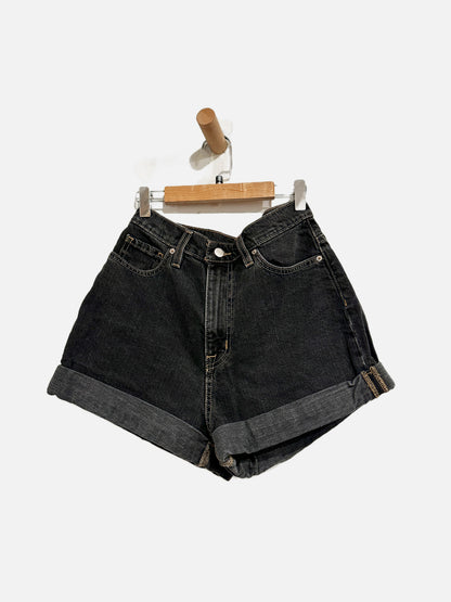 BDG Black High Rise Mom Shorts - 27