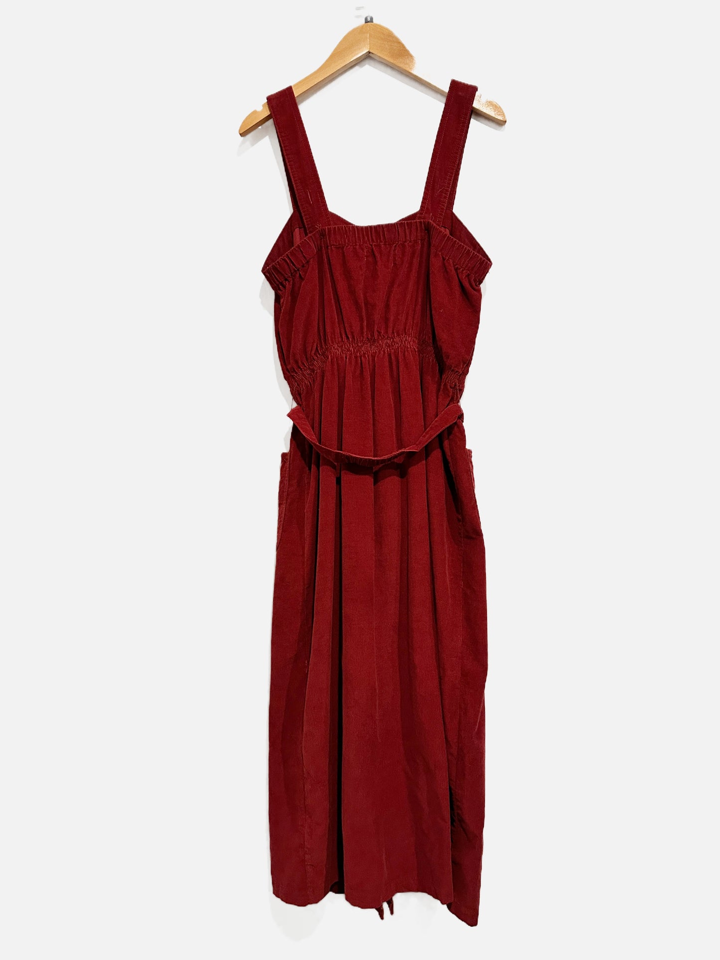 Urban Outfitters Red Corduroy Button Midi Dress - Small