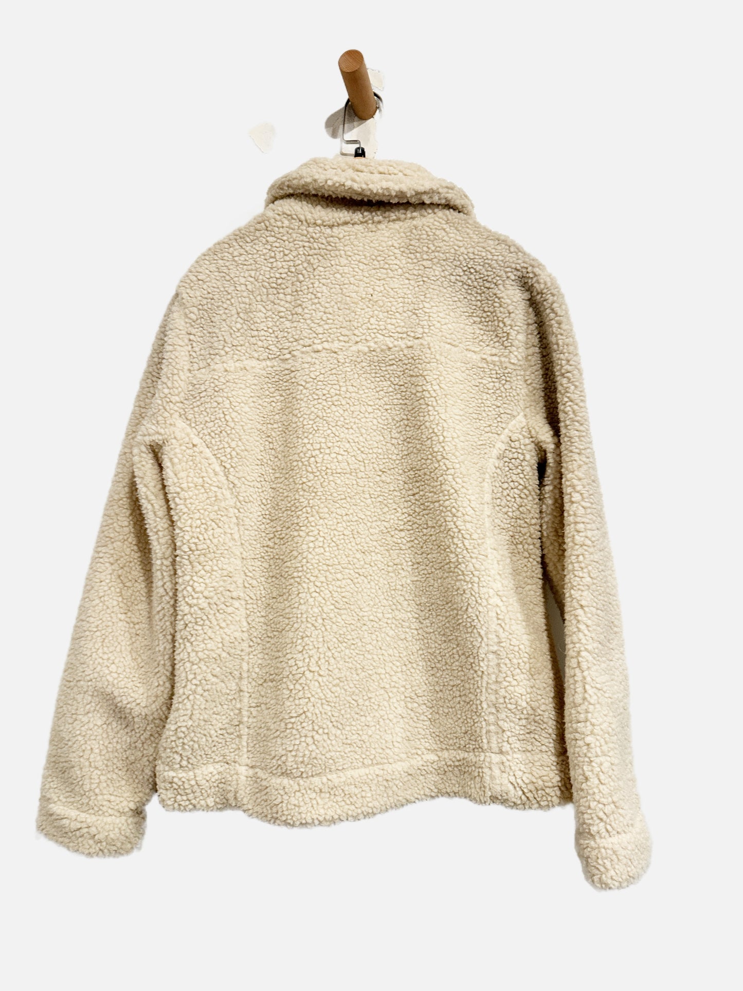 Hollister Cream Teddy Moto Jacket - Medium