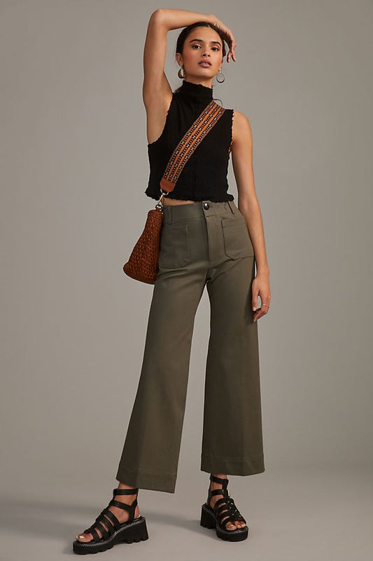Anthropologie Maeve The Colette Ponte Pants in Holly Green - 25