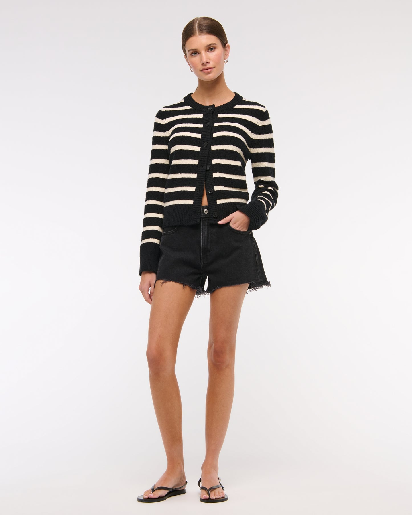 Abercrombie & Fitch Black Mom Shorts - 30