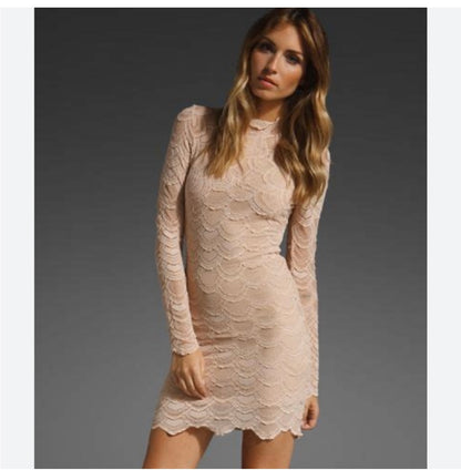 Nightcap NWT Tan Long Sleeve Dress- Size 4