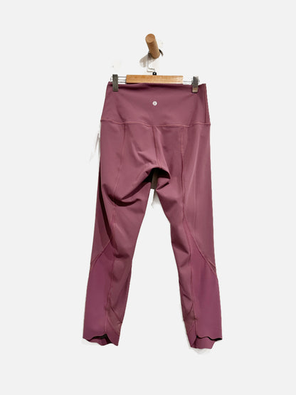 Lululemon Wunder Under Scalloped Hem High-Rise Crop 23" in Vintage Plum- 4