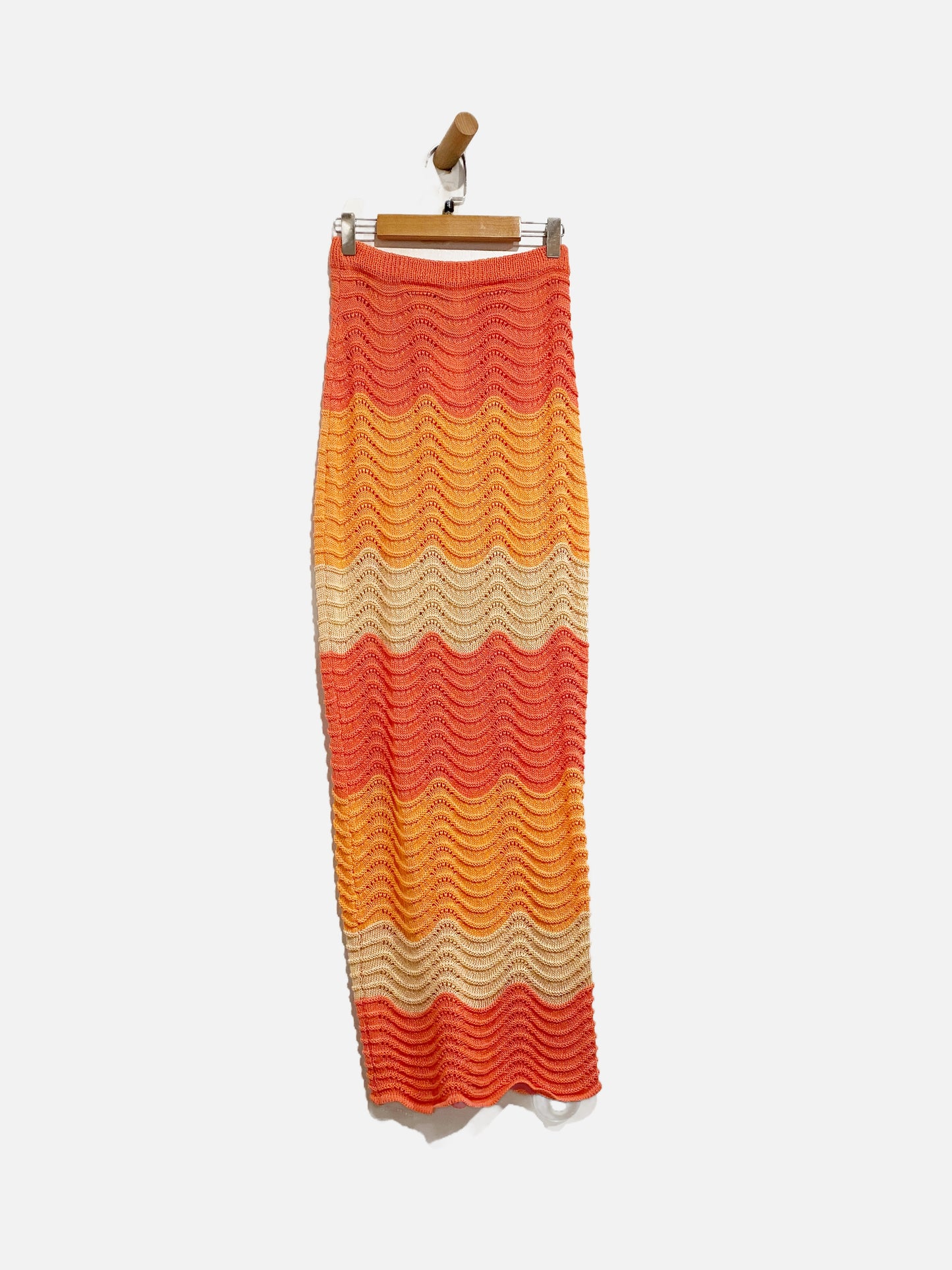 Indi Luxe Pink Ombre Midi Skirt - Small