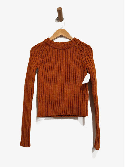 Uniqlo Orange Ribbed Sweater