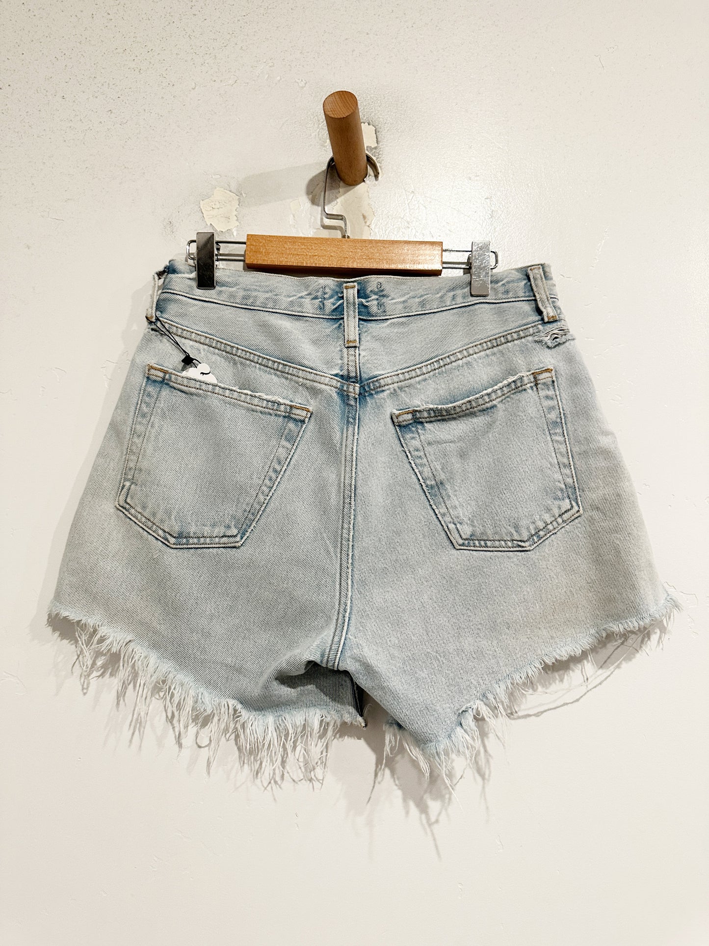 Agolde Lightwash Parker Long Shorts - 24