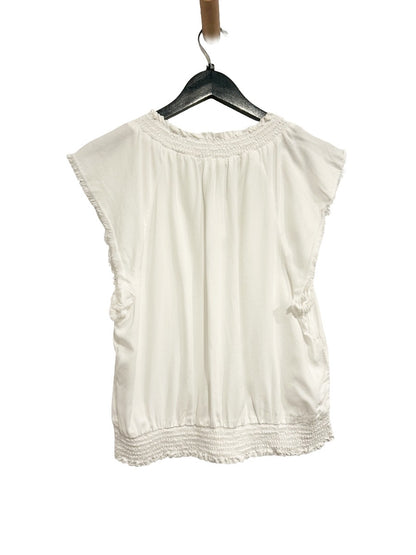 Bella Dahl White Smocked Top - Medium