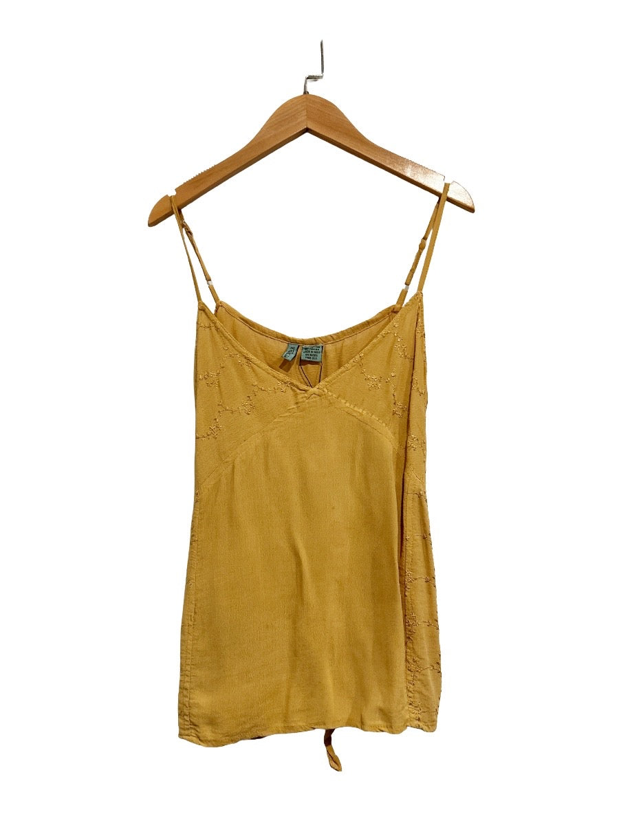 Kaaku Yellow Embroidered Tank - 0S