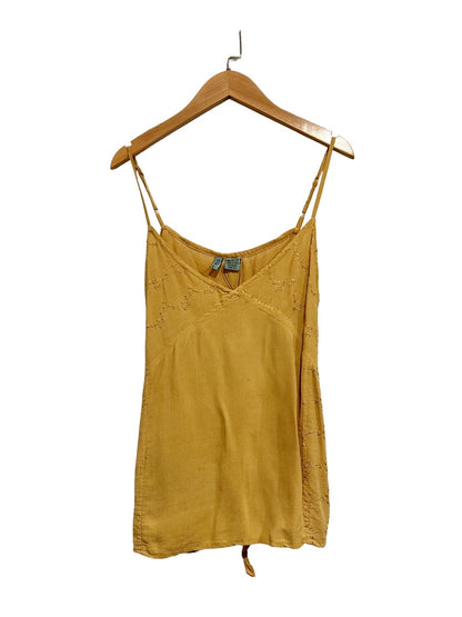 Kaaku Yellow Embroidered Tank - 0S