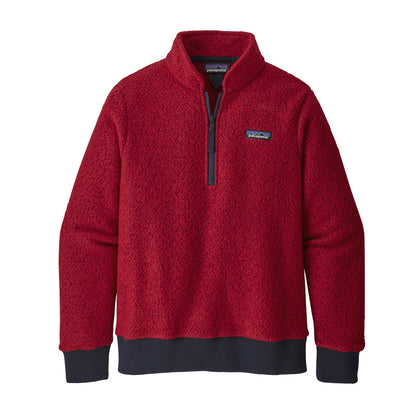 Patagonia Woolyester Fleece Pullover in Molten Lava - Small