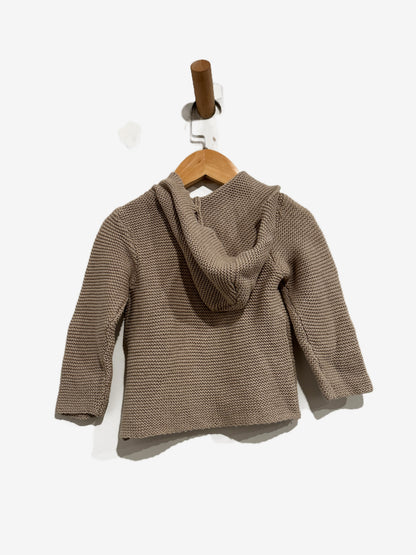 H&M Kids Tan Knit Hoodie - 9-12m