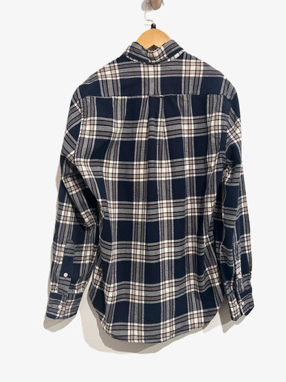 Gitman Bros Archive Flannel Check in Navy - Small