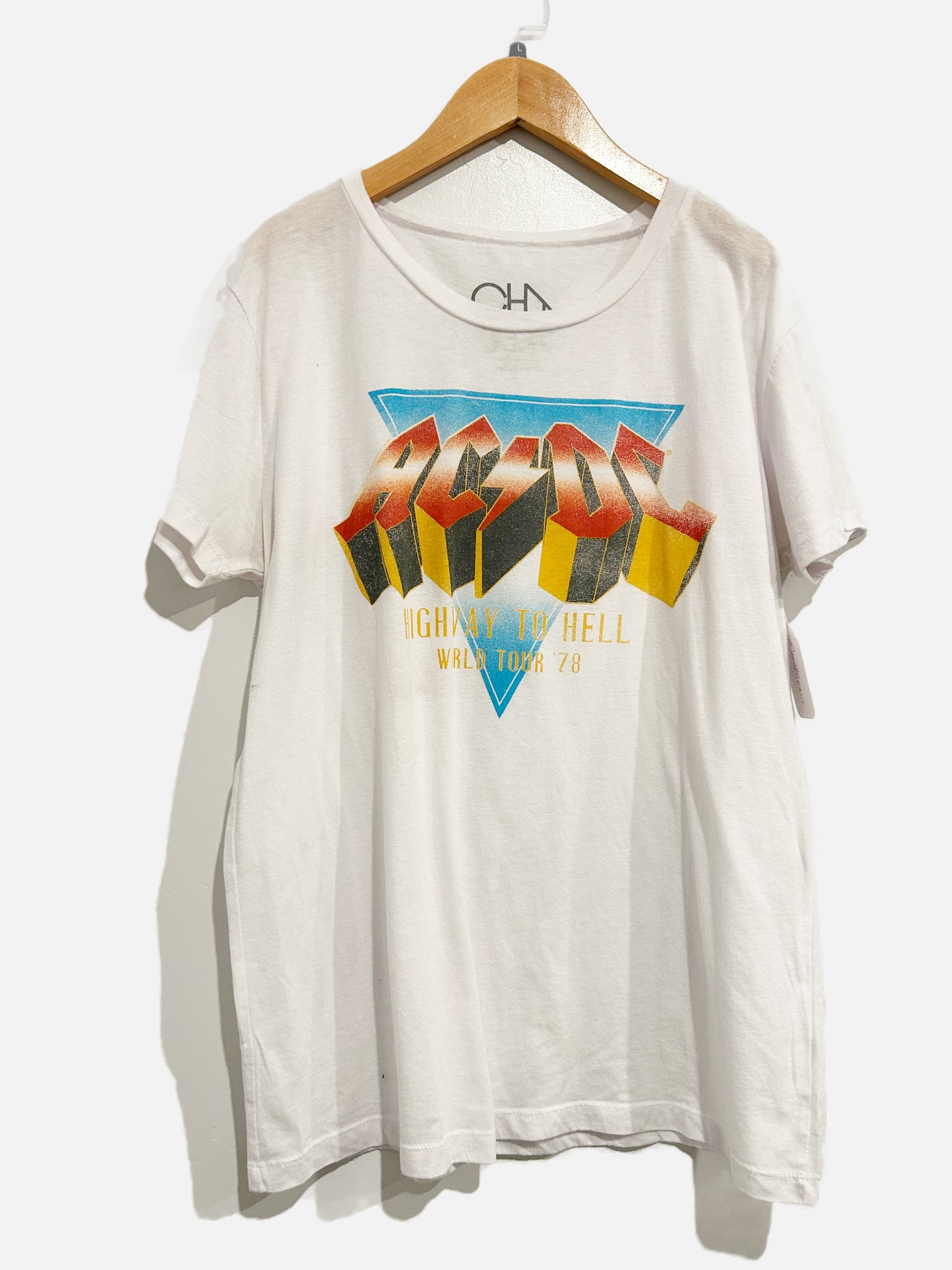 Chaser ACDC White Graphic Tee - Large