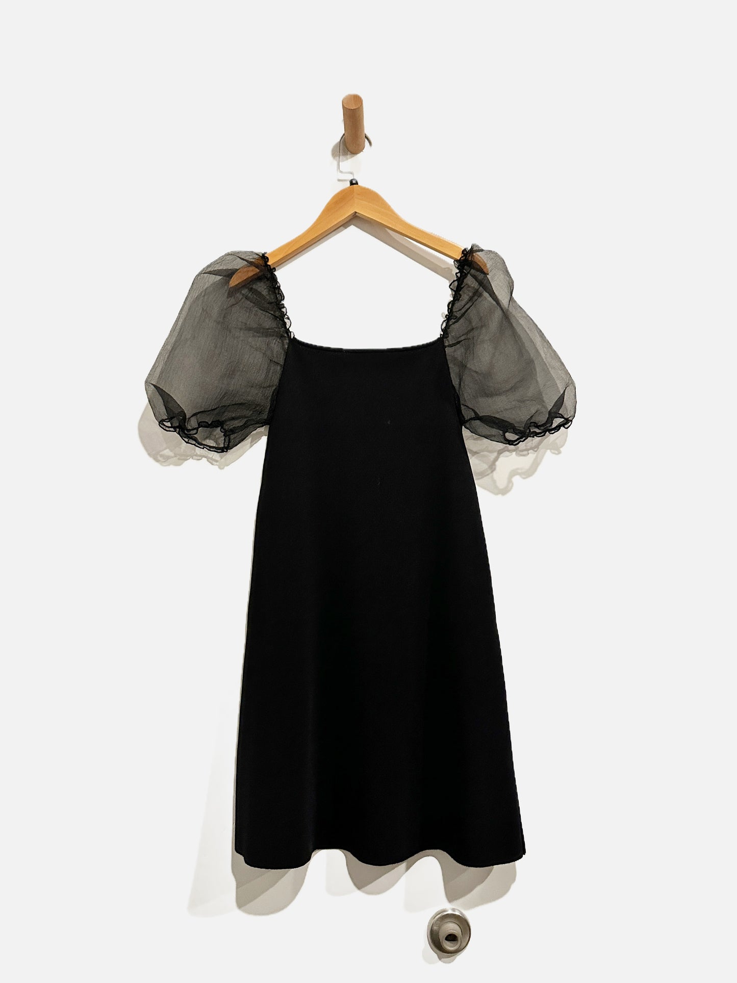 Zara Black Bodycon Mini Dress - Medium