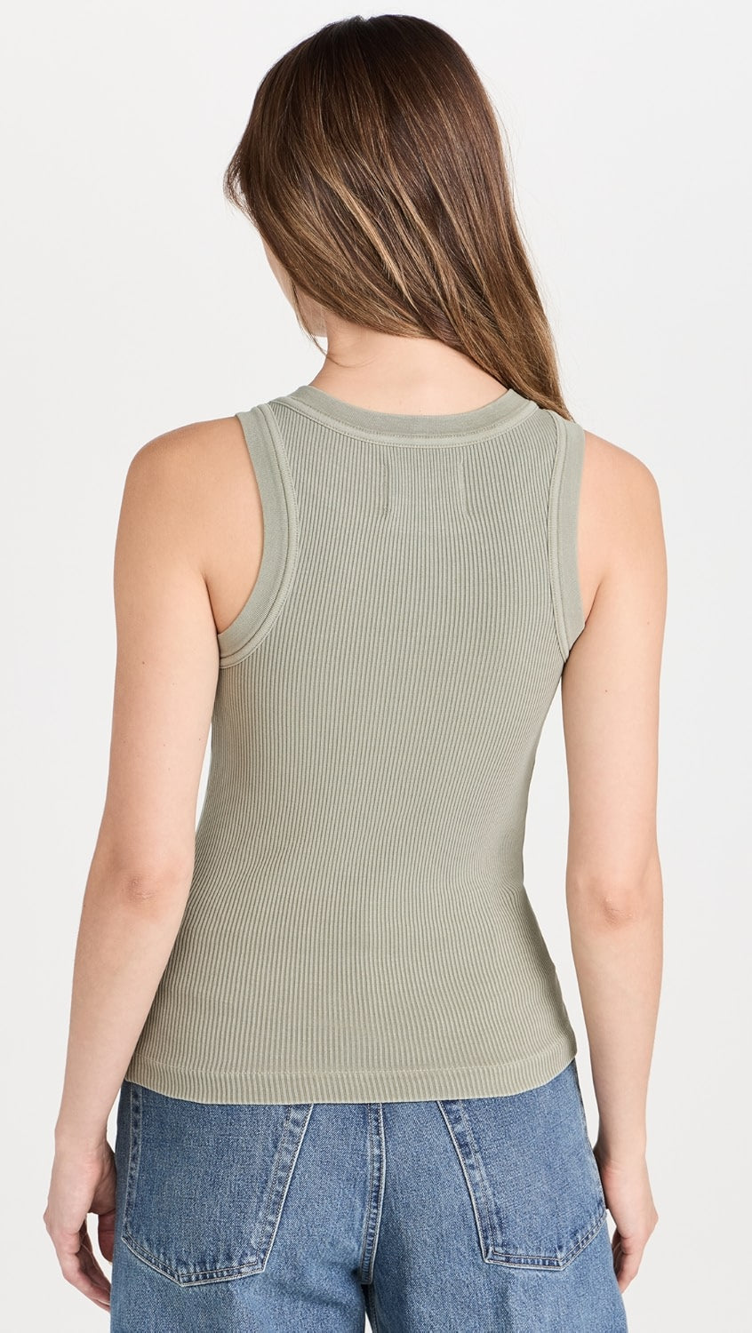 Citizens of Humanity Isabel Rib Tank in Spring Moss - XS
