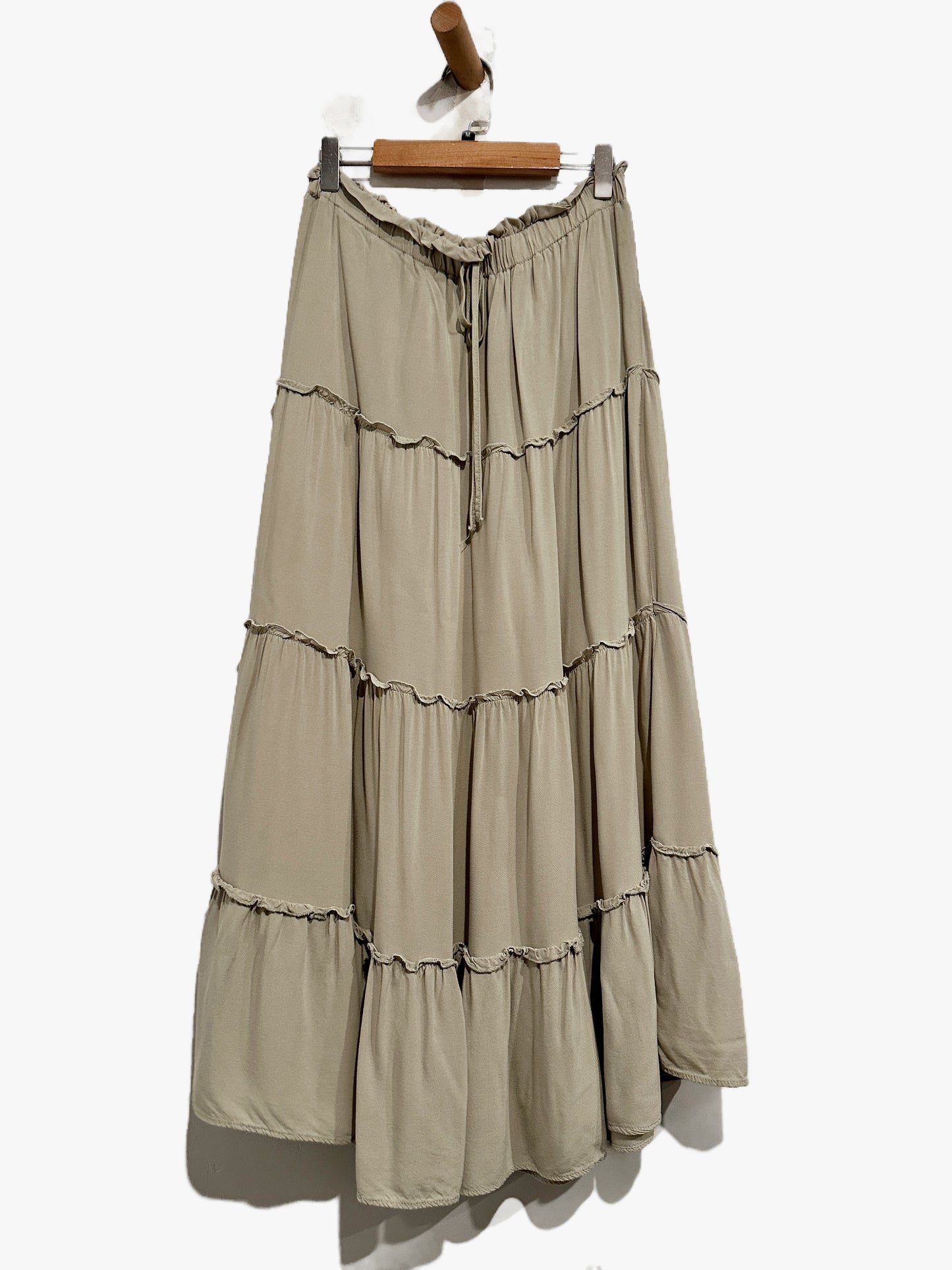 Mayberries Green Maxi Skirt - Medium
