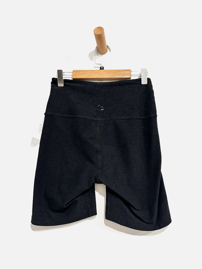 Beyond Yoga Black Spacedye Biker Yoga Shorts