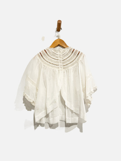 Free People White Lace SS Top - Small