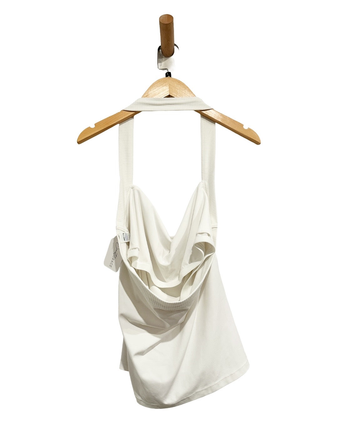 Aerie Real Me XTRA Halter Tank Top in White - Large