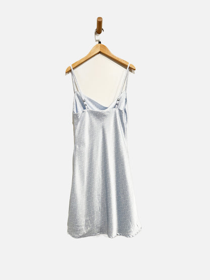 Hollister Blue and White Floral Mini Dress - Small