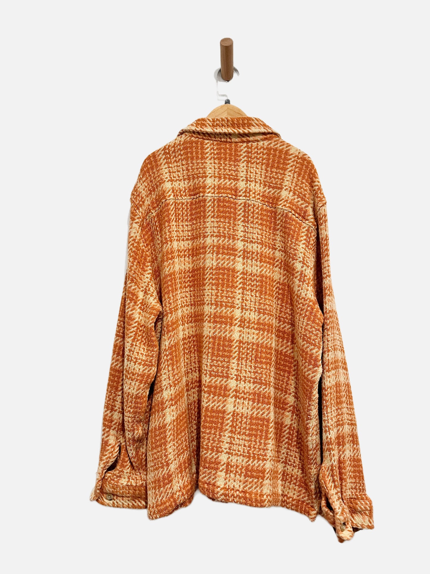 Urban Outfitters Orange Woven Shacket - Large