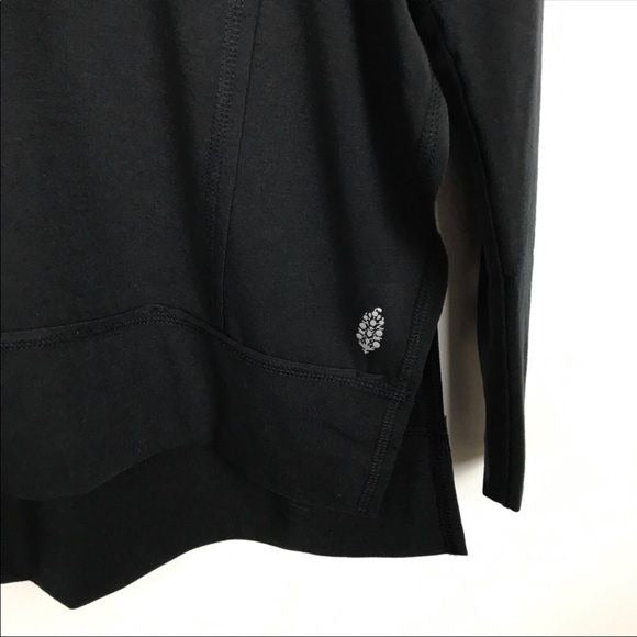 Free People Soul Circle Long Sleeve Top in Black Size XS