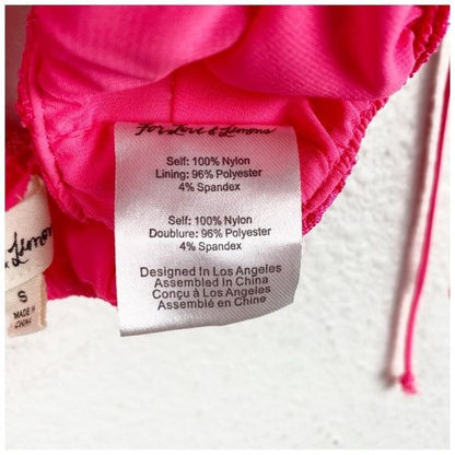 For Love & Lemons Avalon Tie Strap Bra Top in Flamenco Size Small