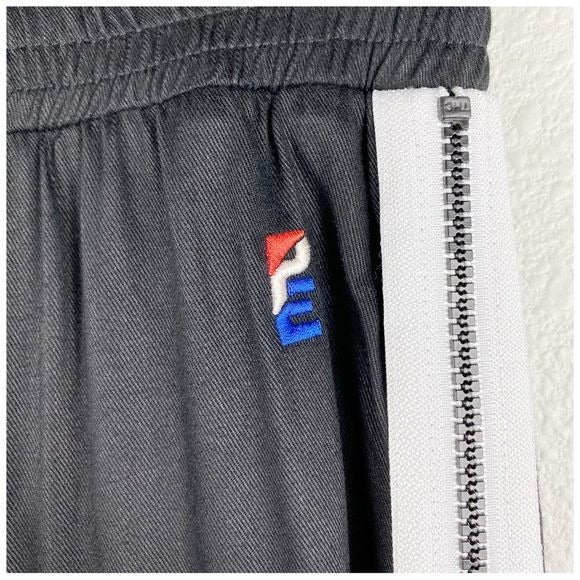 PE Nation Black Tuxedo Zip Side Track Pants - Small