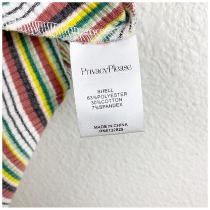 Privacy Please Montana Mini in Yellow Multi Stripe Size XS