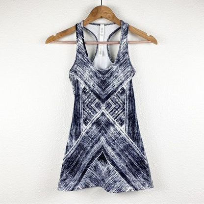 Lululemon Cool Racerback Heat Wave White Black Size 2
