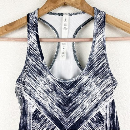 Lululemon Cool Racerback Heat Wave White Black Size 2